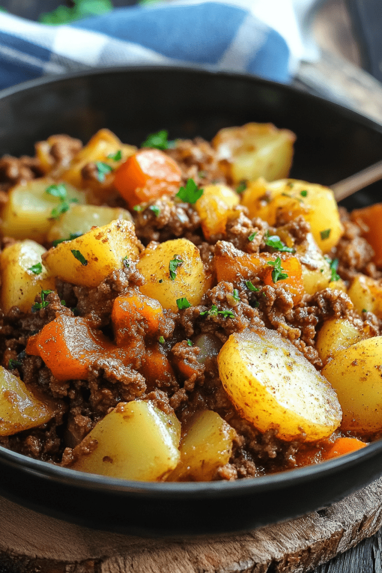 Hobo Casserole – Rustic Ground Beef and Potato Bake