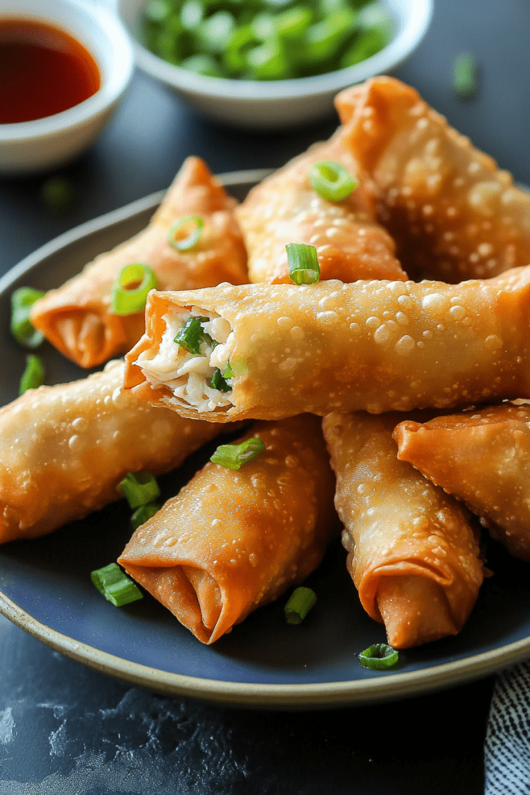 Crab Rangoon Egg Rolls