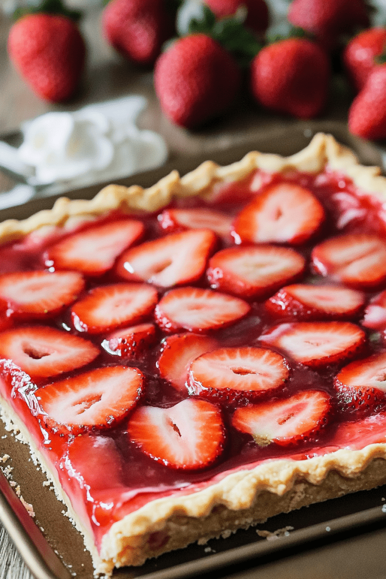 Strawberry Slab Pie