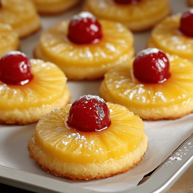 Pineapple Upside Down Sugar Cookies