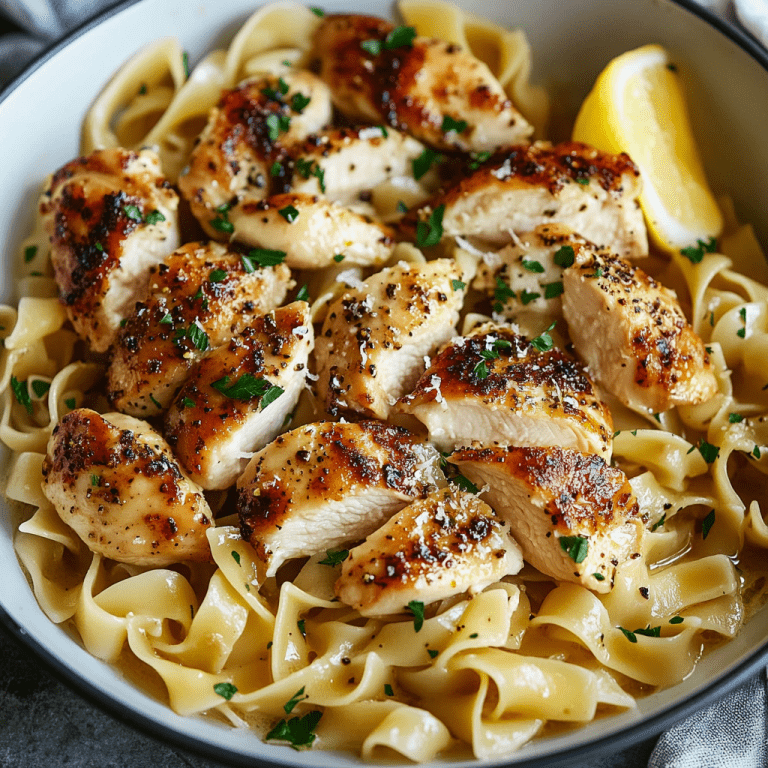 Chicken with Buttered Noodles