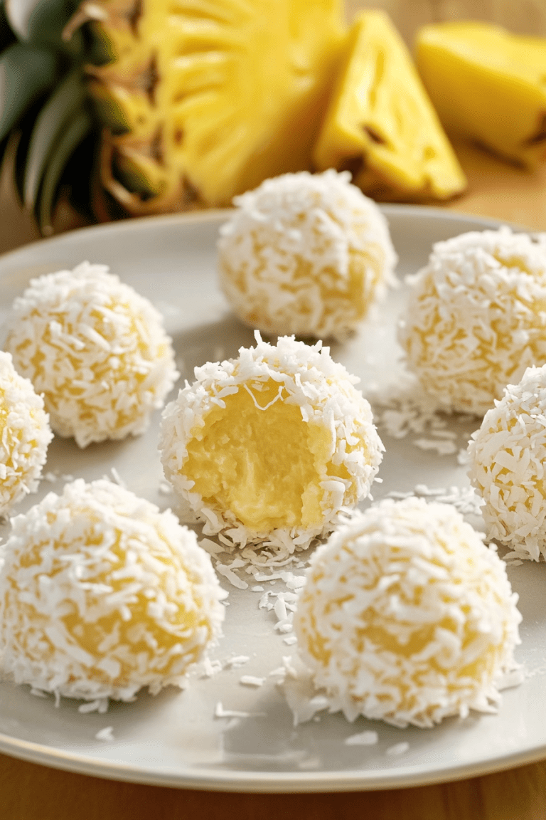 Pineapple Coconut Snowballs
