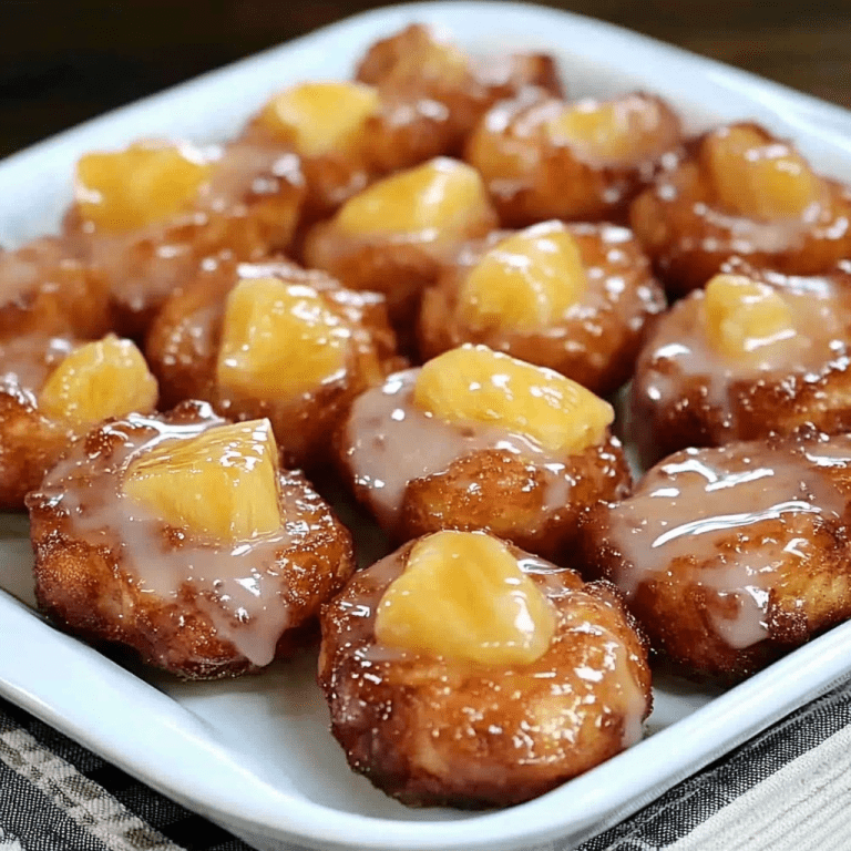 Glazed Pineapple Fritters