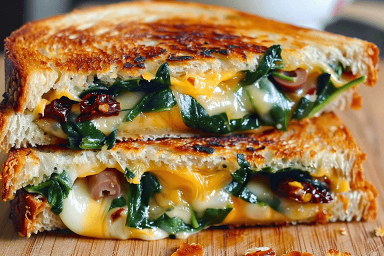 Mediterranean Grilled Cheese Sandwich