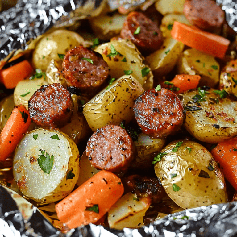 Sausage & Potato Foil Packet