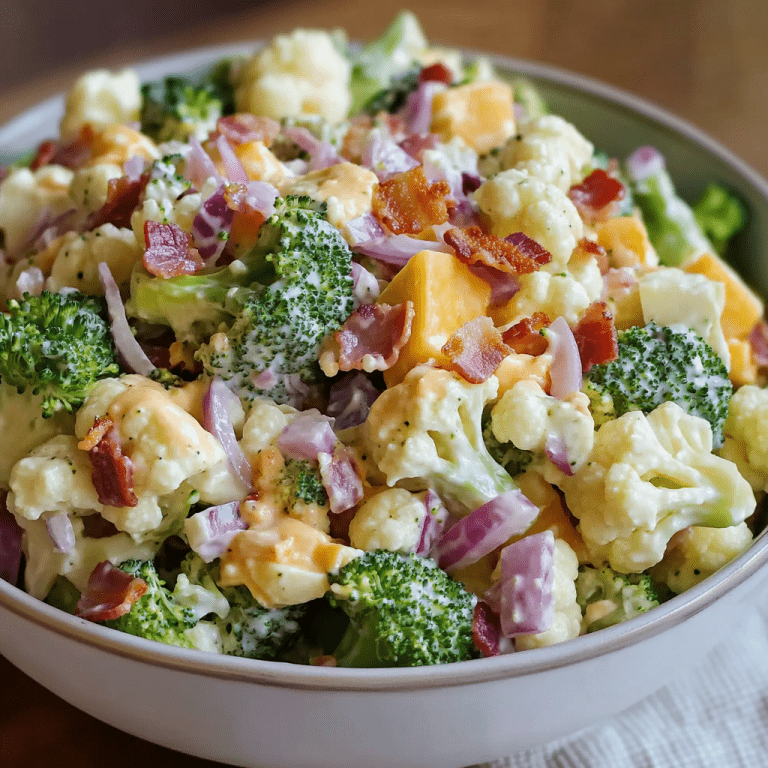 Broccoli Cauliflower Salad