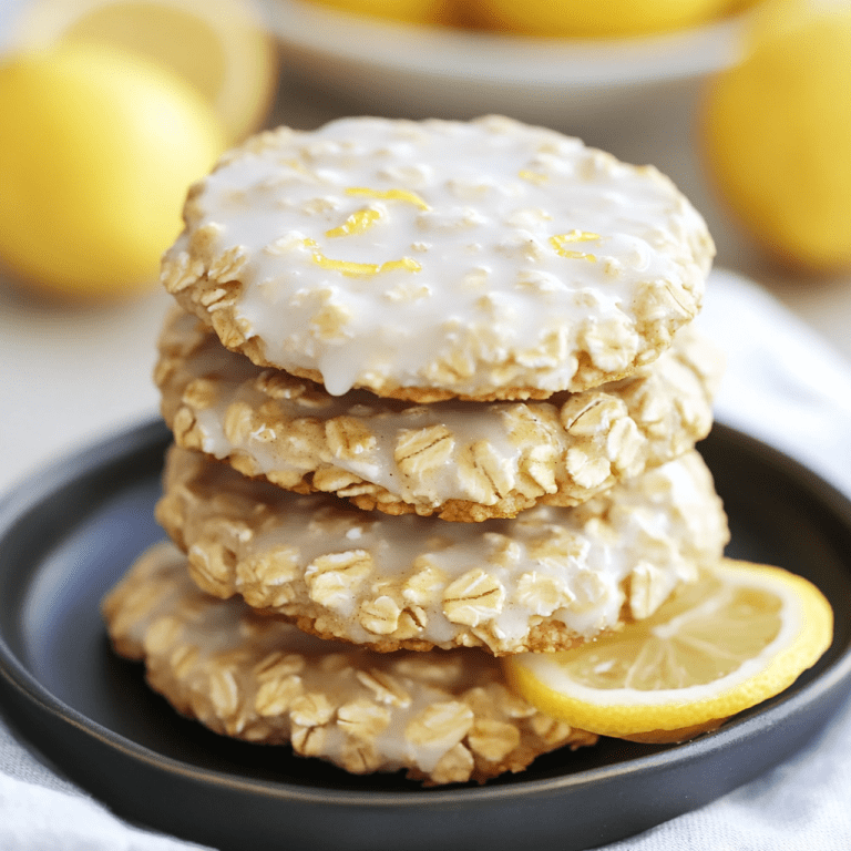 Soft Lemon Oatmeal Cookies
