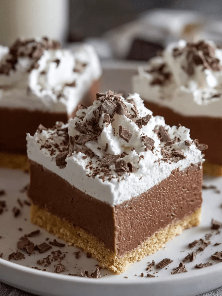 French Silk Pie Bars