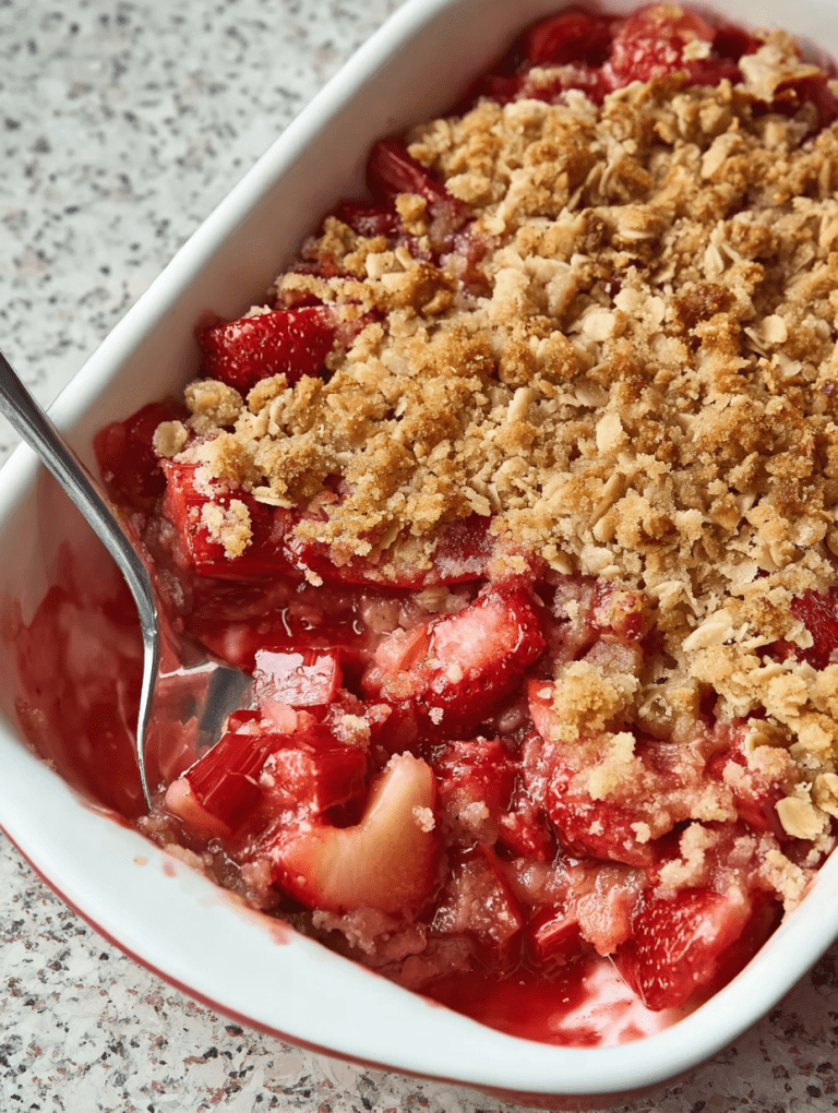 Strawberry Rhubarb Crisp