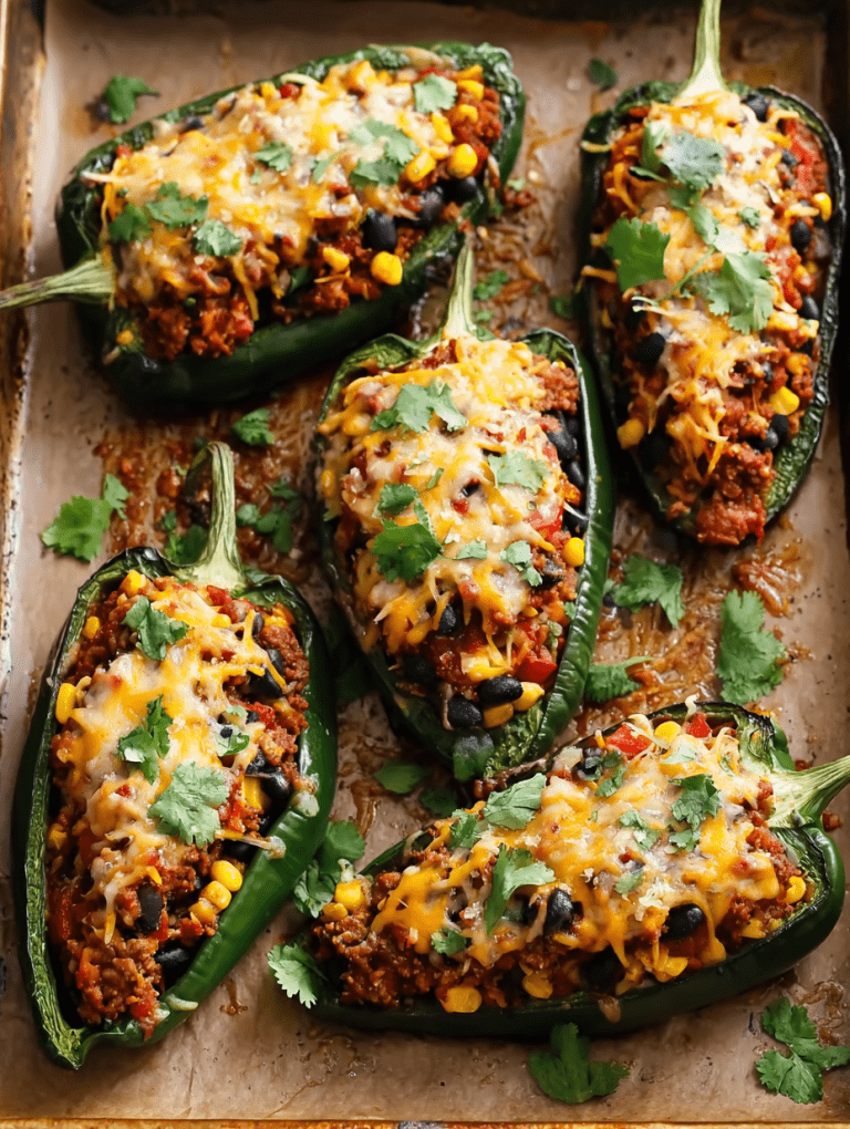 Stuffed Poblano Peppers