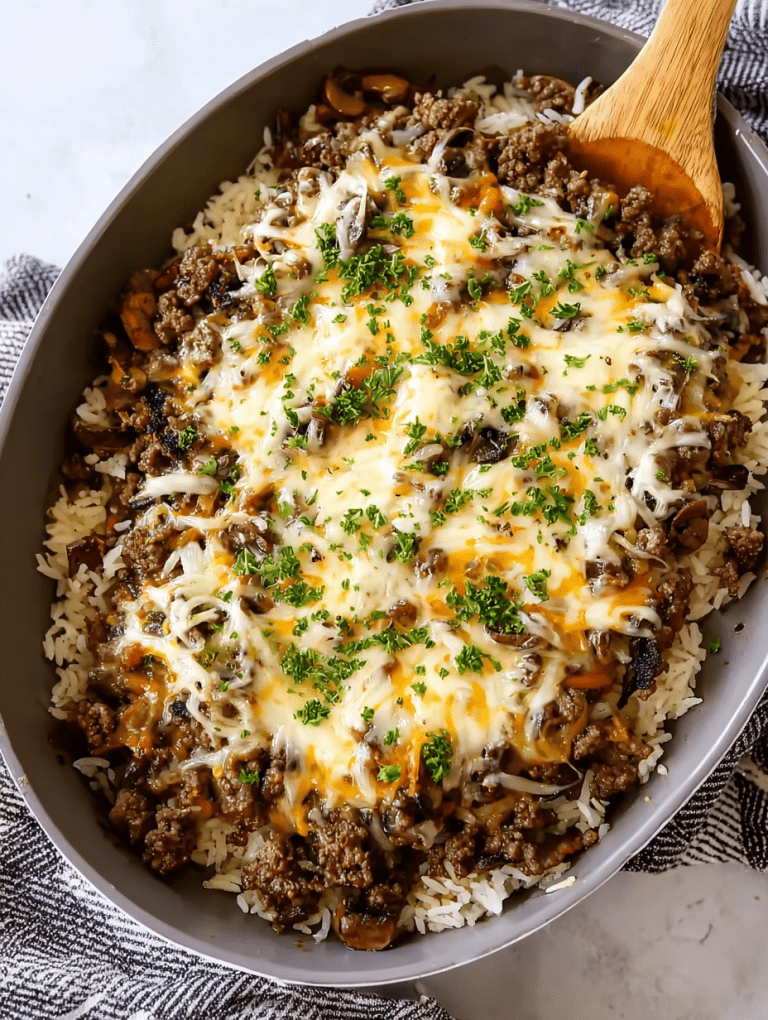 Ground Beef and Rice Casserole