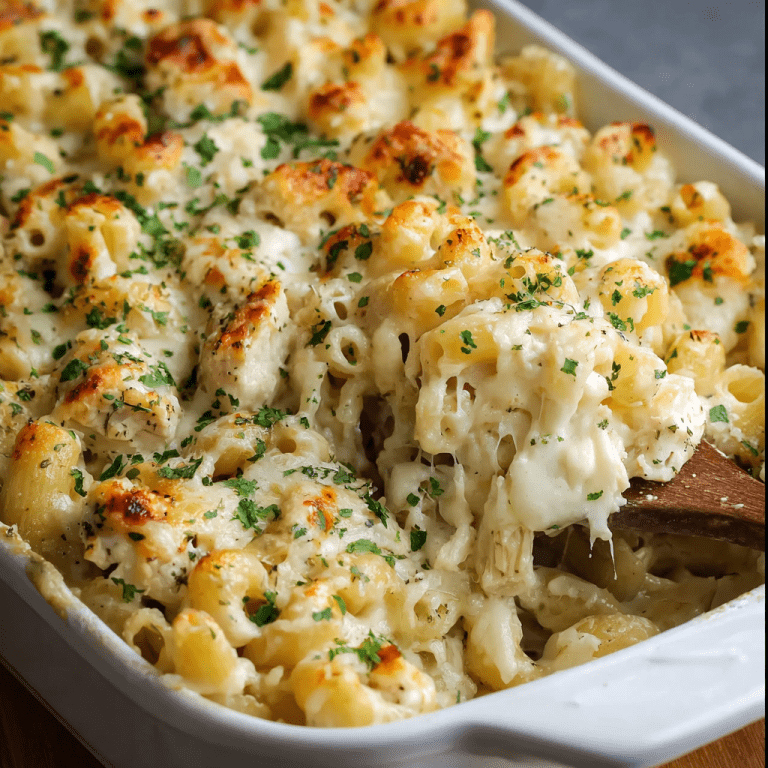 Chicken Alfredo Bake