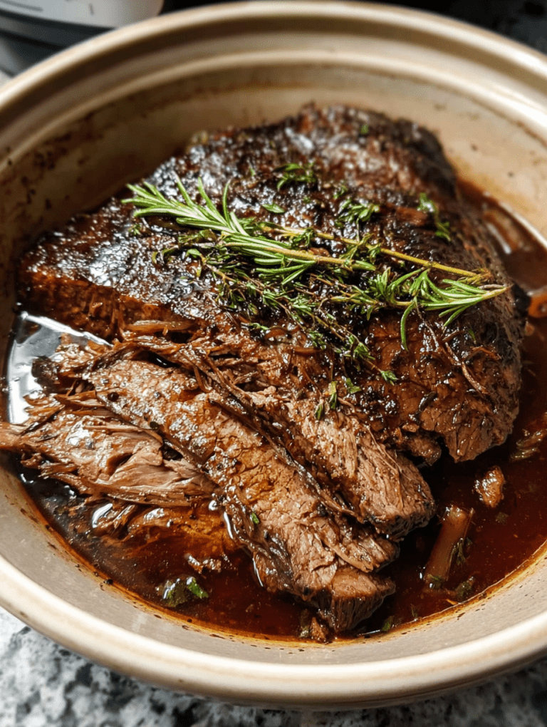 Slow Cooked Balsamic Chuc k Roast