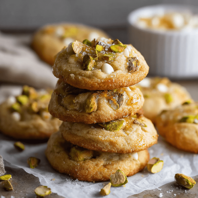 Salted Honey Pistachio Cookies