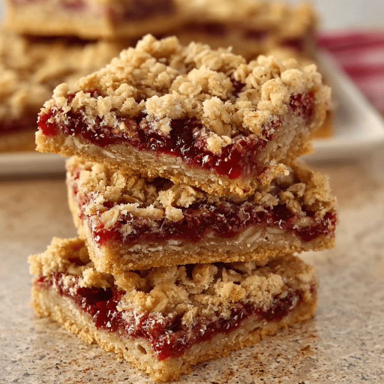 Oatmeal Raspberry Crumble Bars