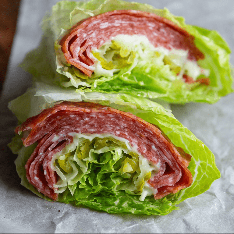 Keto Italian Lettuce Wrap