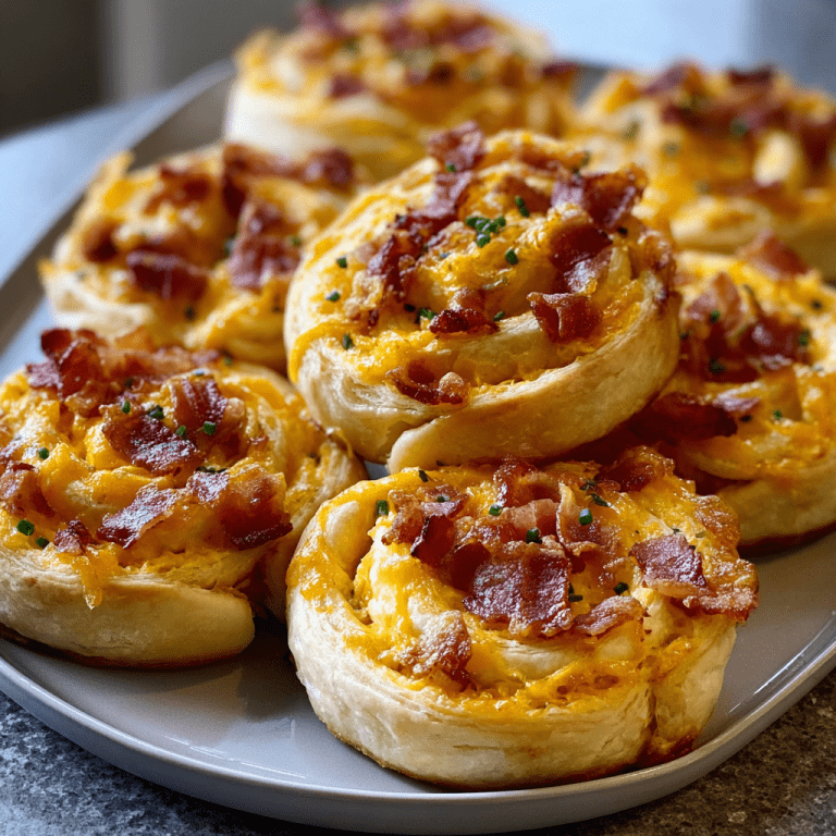 Baked Bacon, Egg, and Cheese Pinwheels