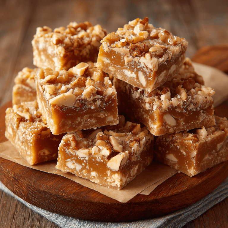 Caramel Nut Fudge Squares