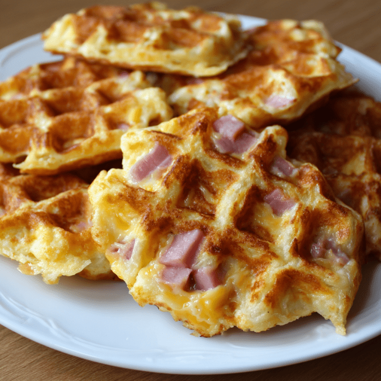 Ham and Cheese Chaffles