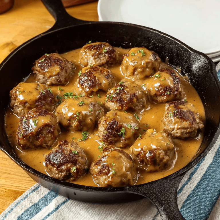 Classic Meatballs and Gravy