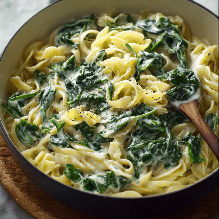 Creamed Spinach Pasta