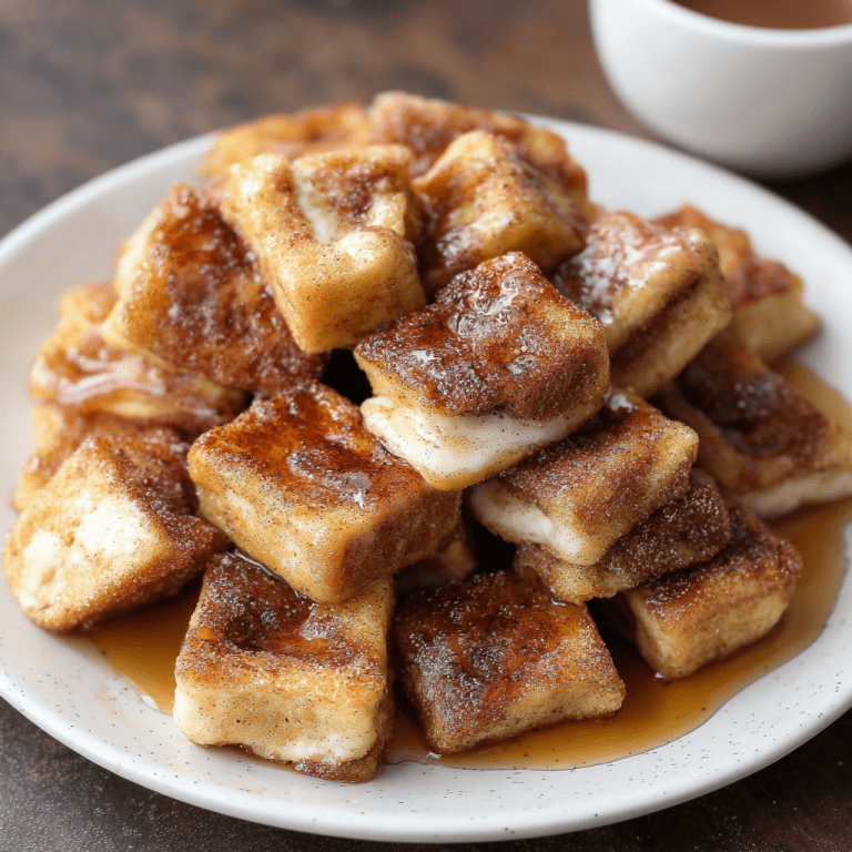 Cinnamon Roll French Toast Bites