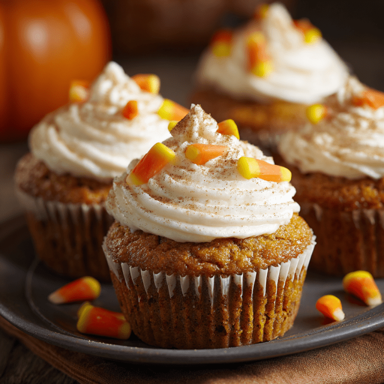 Spiced Pumpkin Cupcakes with Cinnamon Cream Cheese Frosting