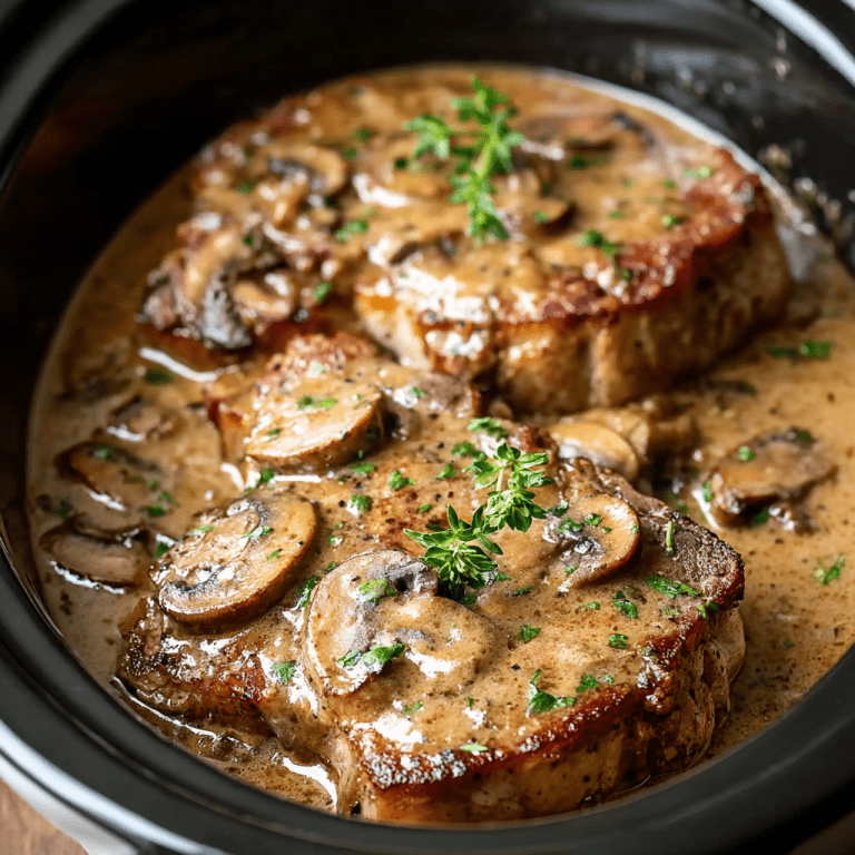 Crock Pot Smothered Pork Chops