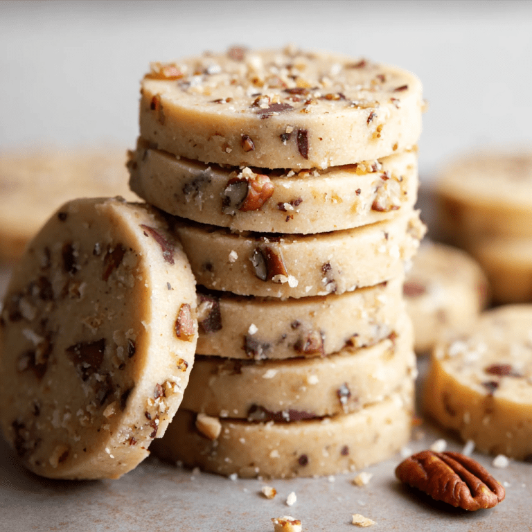 Toffee Pecan Shortbread Cookies