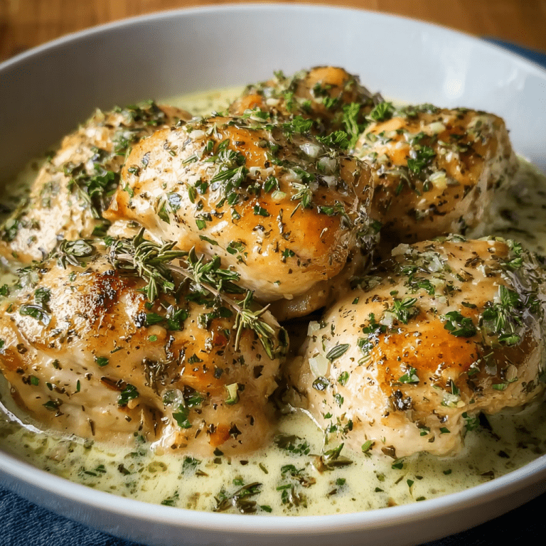 Slow Cooker Creamy Garlic Chicken with Herbs