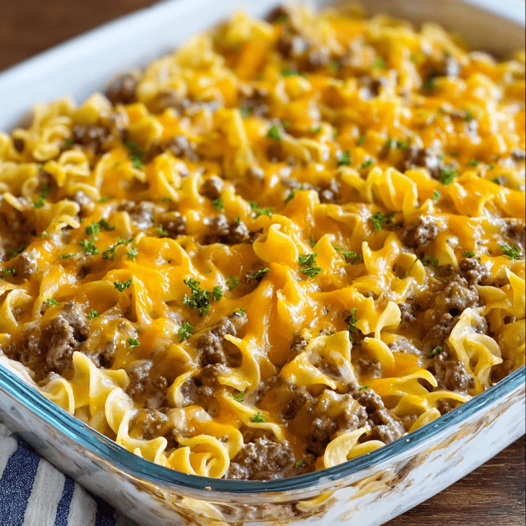 Cozy Beef and Noodle Casserole