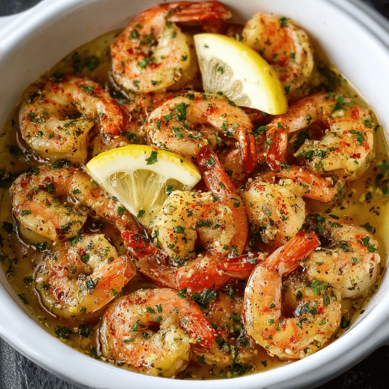 Slow Cooker 5-Ingredient Garlic Butter Shrimp