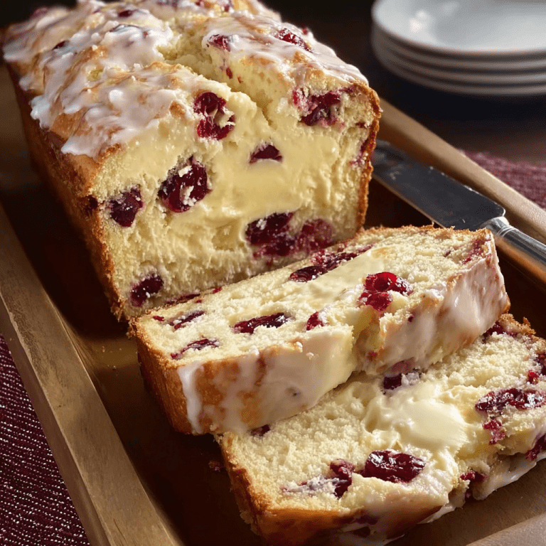 Cranberry Cream Cheese Swirl Loaf