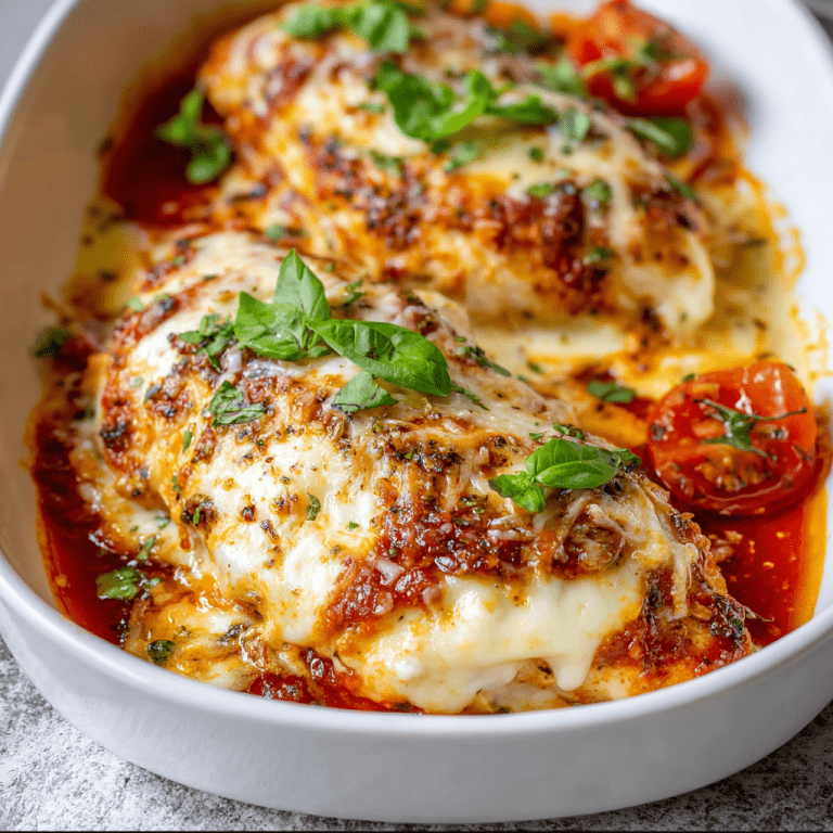 Cheesy Mozzarella Chicken Bake