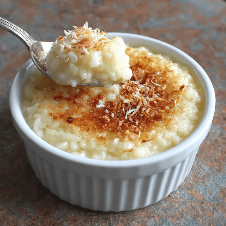 Baked Coconut Rice Pudding