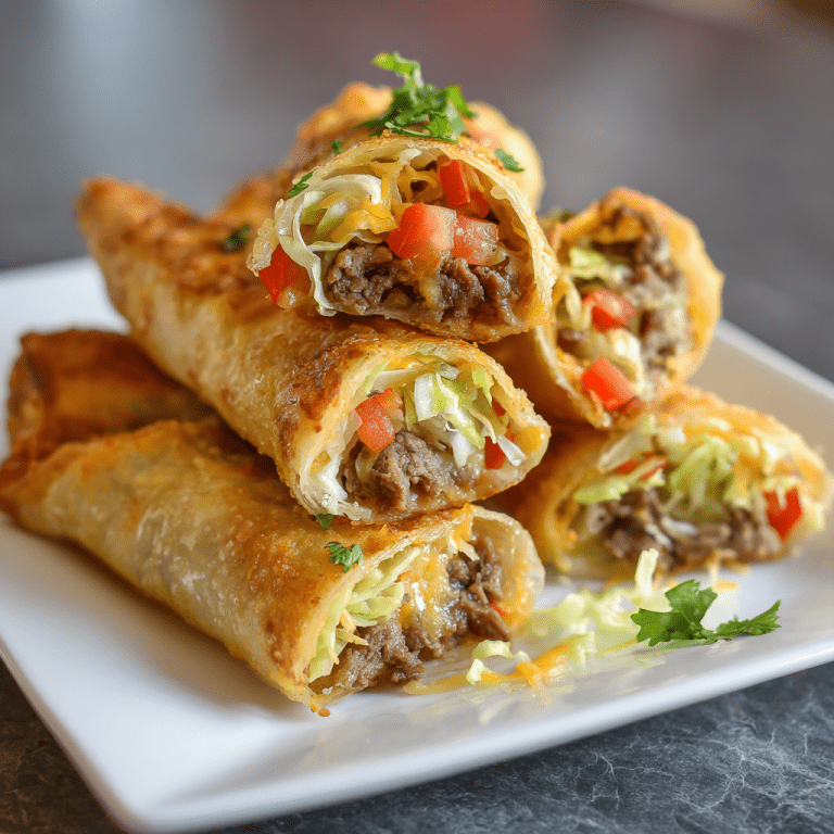 Cheesesteak Egg Roll Tacos