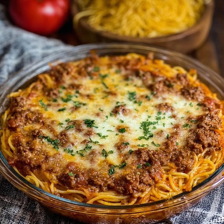 Old-Fashioned Beef Spaghetti Pie