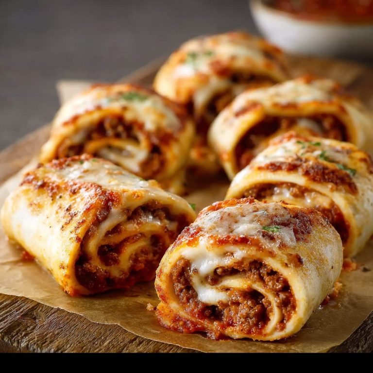 Beef Pizza Roll-Ups