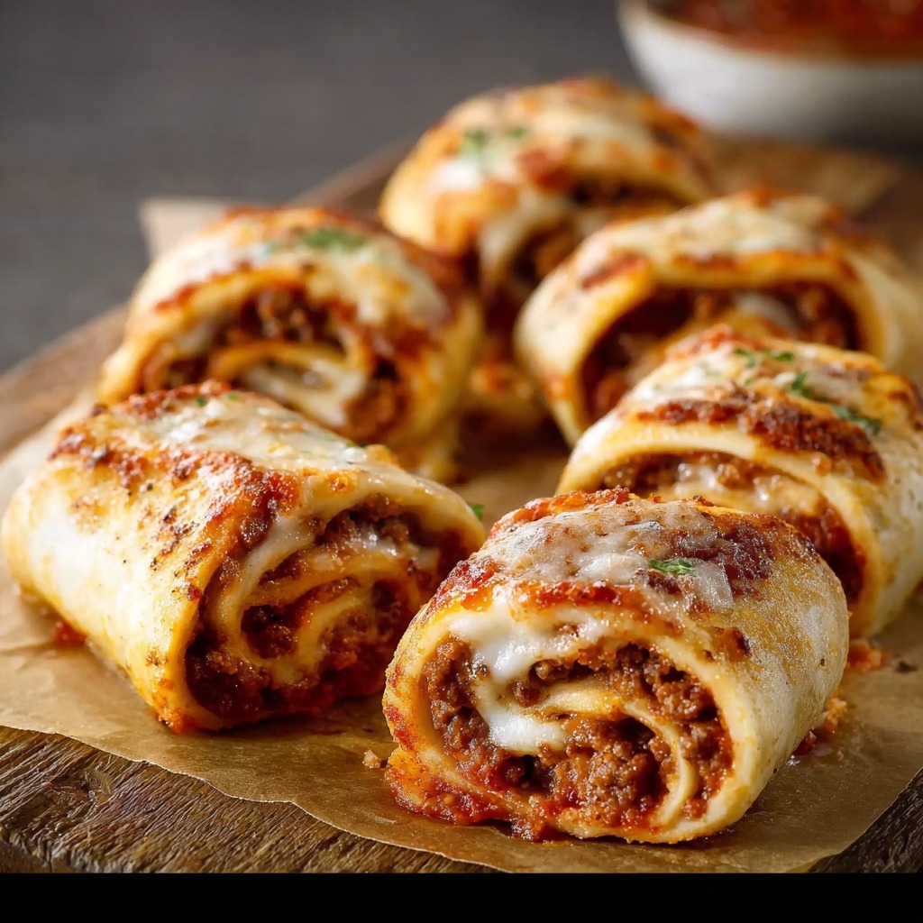 Beef Pizza Roll-Ups