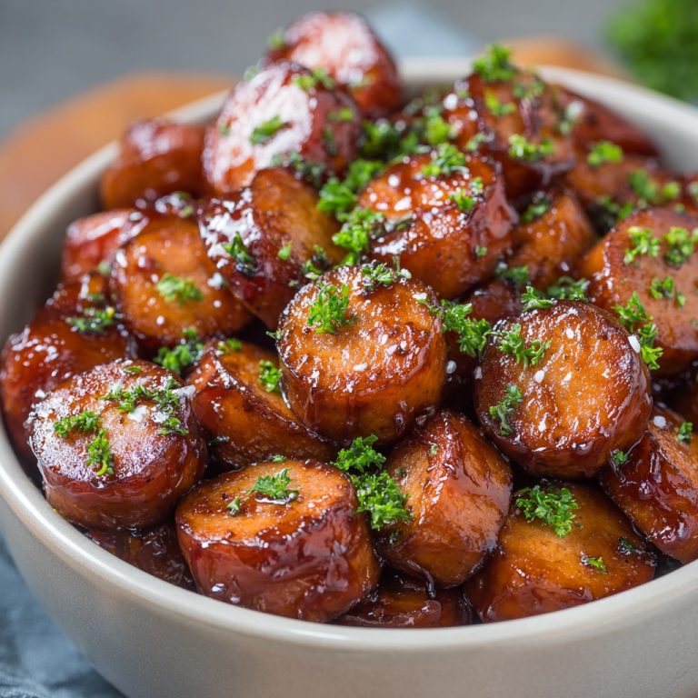 Brown Sugar Kielbasa Bites