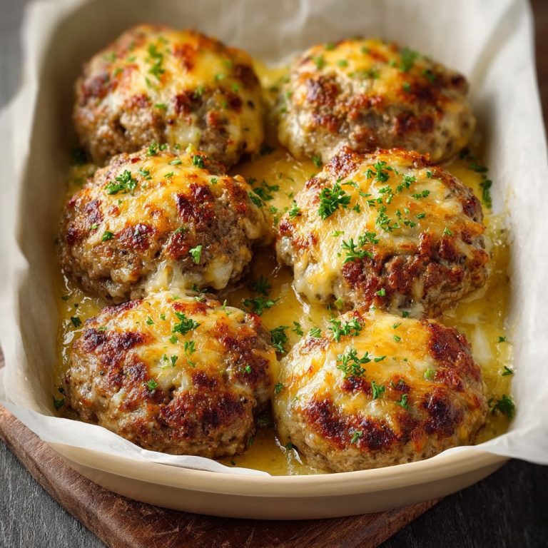 Baked Cheesy Meat Patties