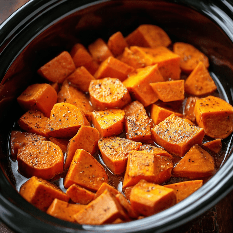 Slow Cooker Honey Butter Sweet Potatoes