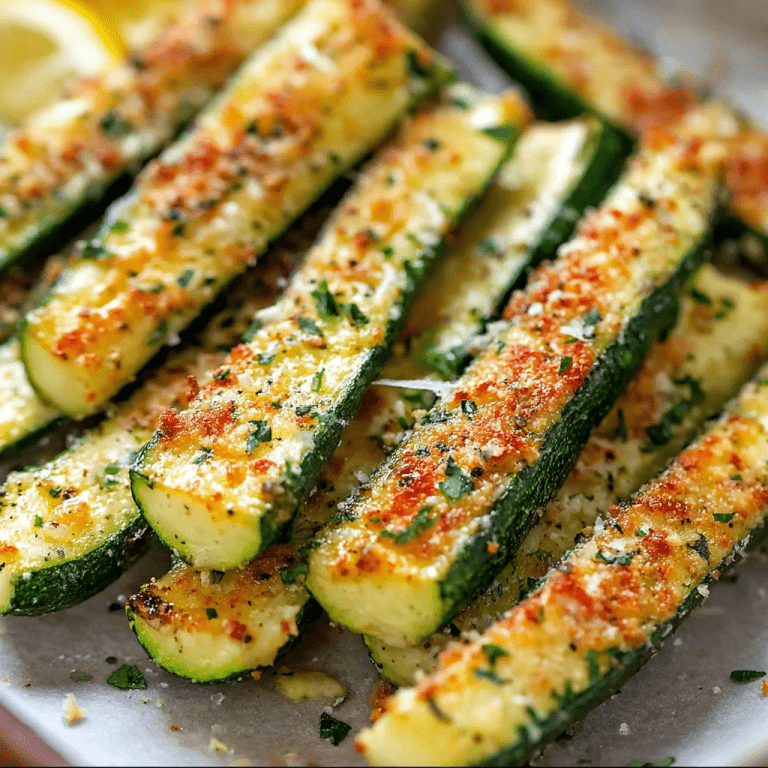 Garlic Lemon Oven-Baked Zucchini