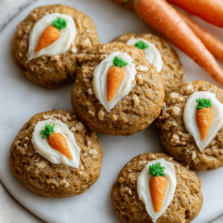 Carrot Cake Cookies with Cream Cheese Filling