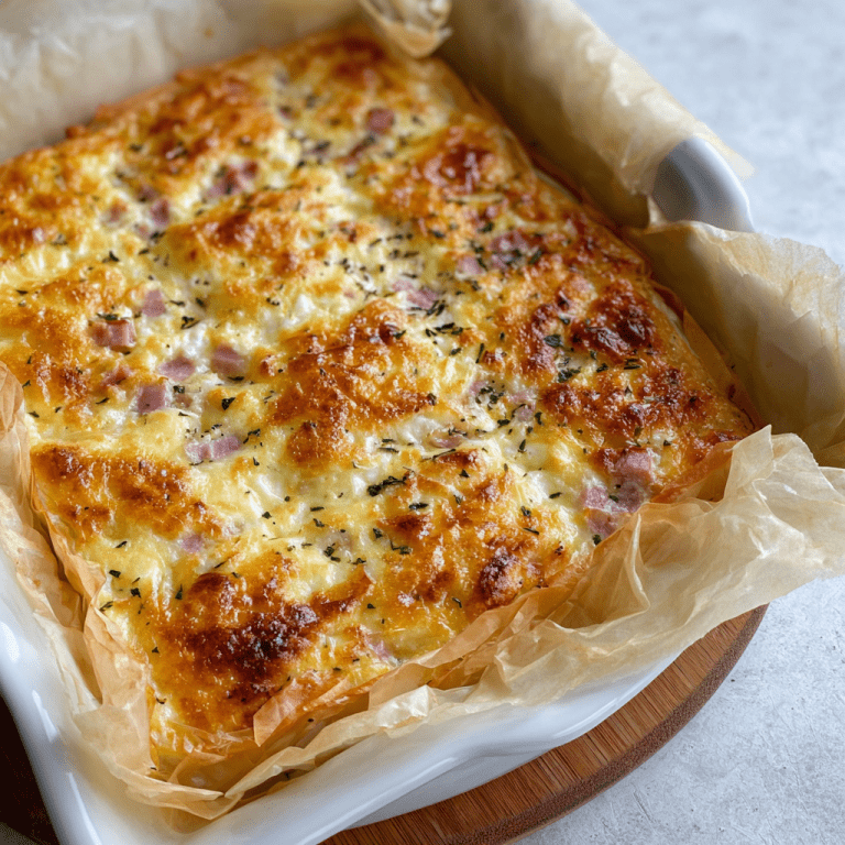 Greek Ham and Cheese Pie (Tyropita me Zymo)