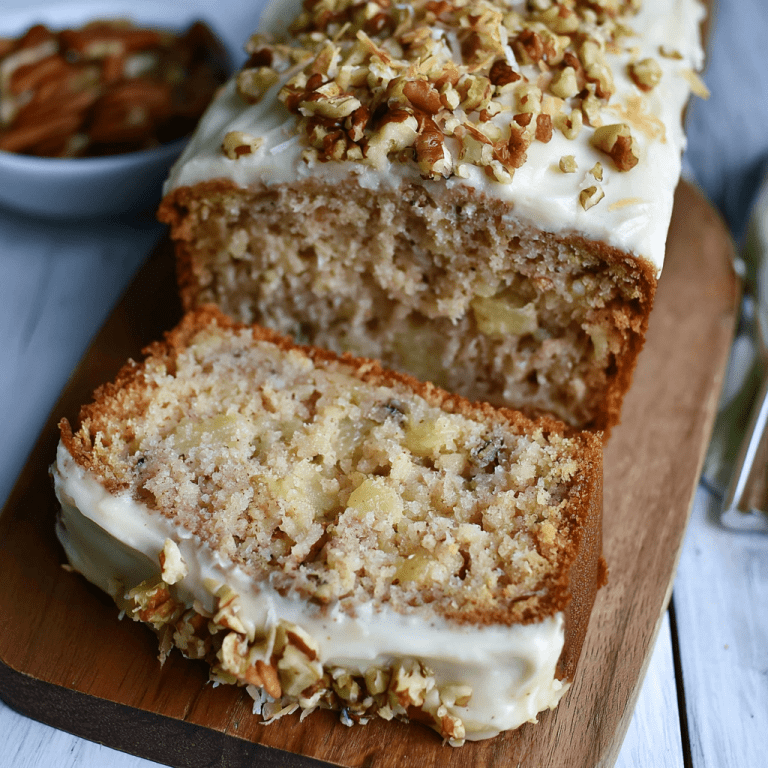 Hummingbird Bread with Cinnamon Cream Cheese Frosting